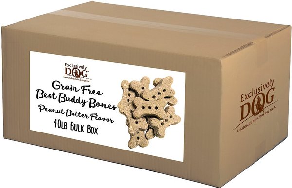 Exclusively Dog Grain-Free Best Buddy Bones Peanut Butter Flavor Dog Treats