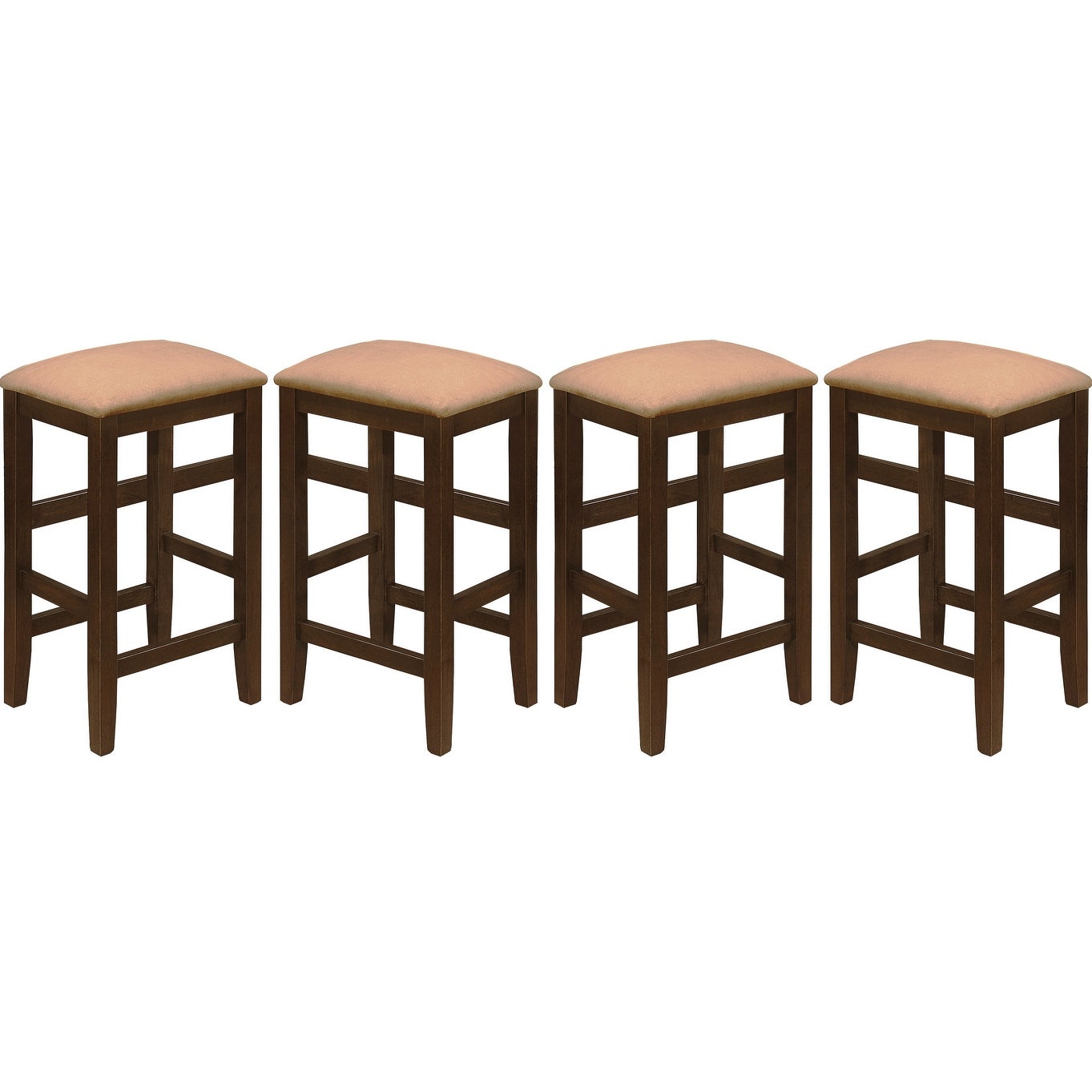 Farmhouse Wood Counter Height Dining Stools (Set of 4)