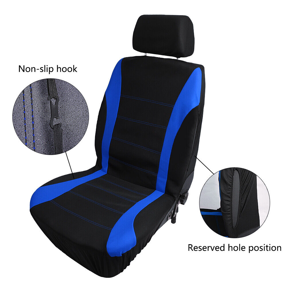 9PCS Universal Auto Seat Covers for Car Truck SUV Van 5 Seater Front Rear Polyester Protector