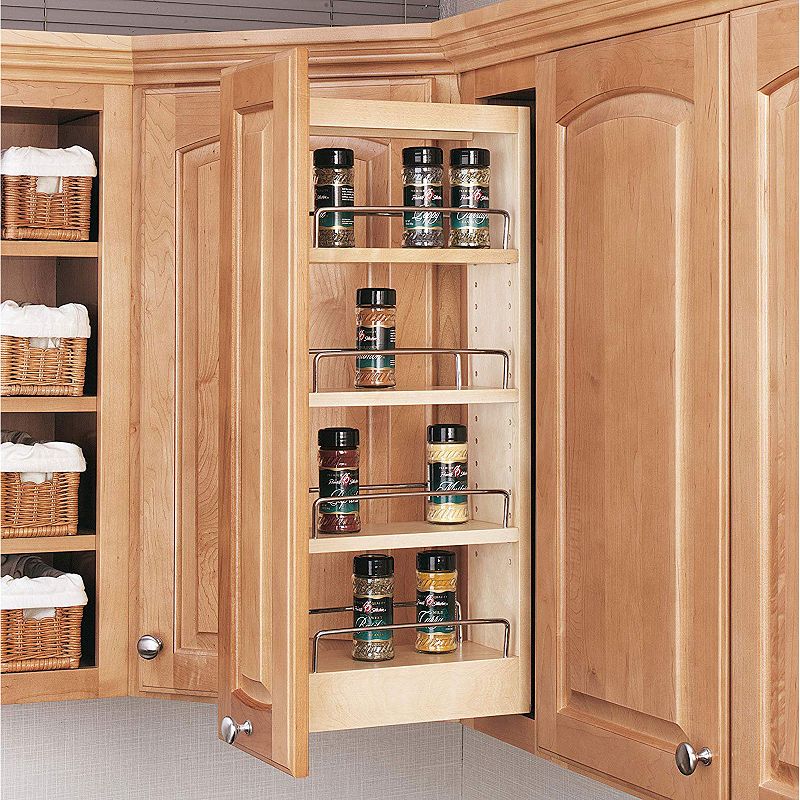 Rev-A-Shelf 448 5 Wood Pull Out Wall Cabinet Organizer (Certified Refurbished)