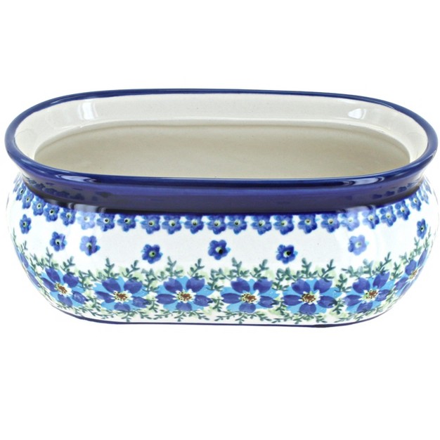 Blue Rose Polish Pottery 773 Zaklady Small Planter