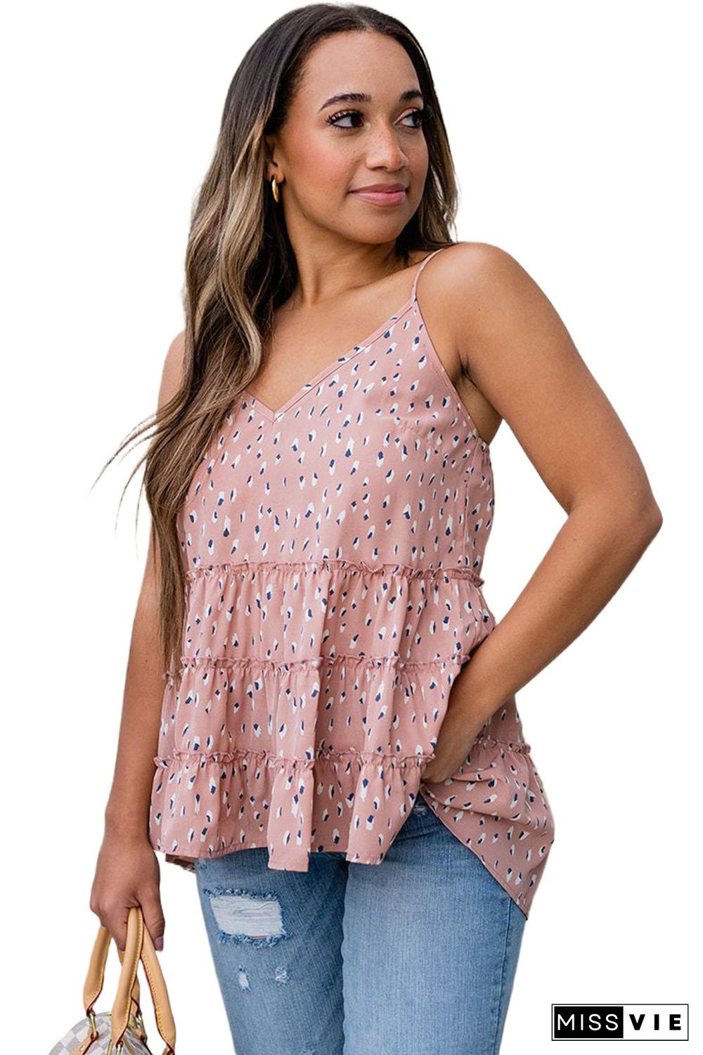 Pink Poppy Polka Dot Tank Top