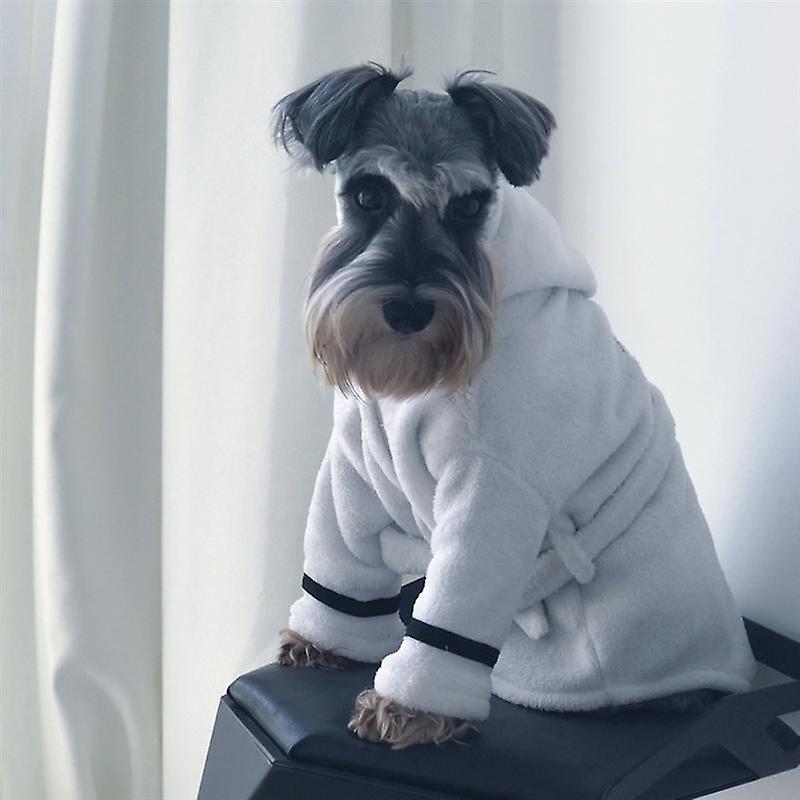 Luxury high absorbent dog bathrobe