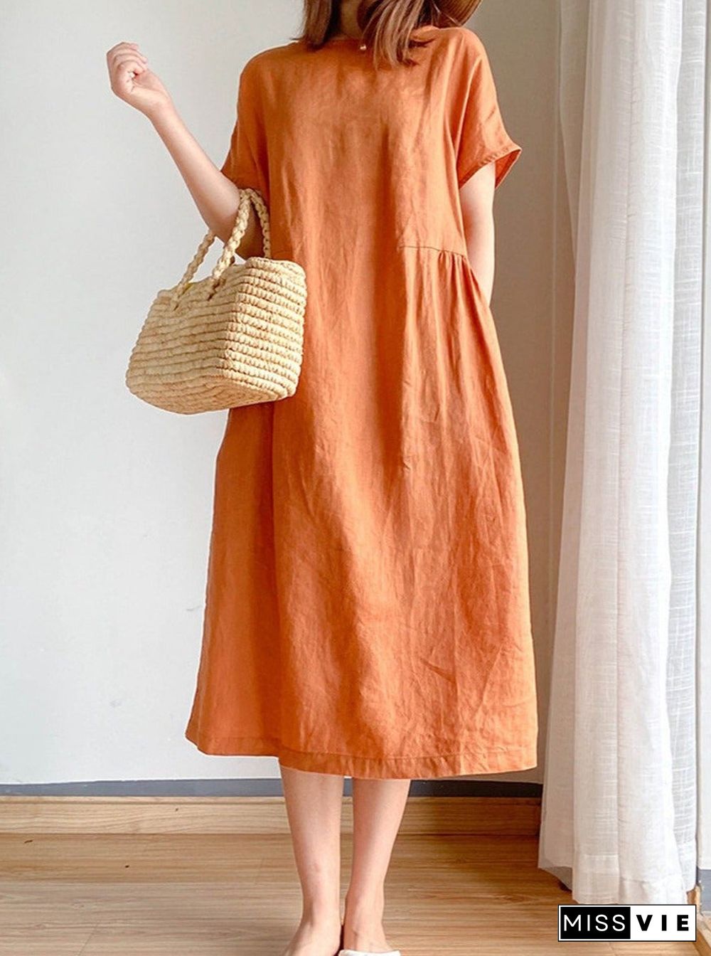 Women Casual Plain Dress