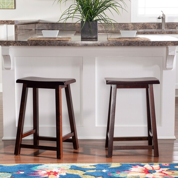 The Gray Barn Cackleberry Saddle Seat Backless Counter Stool