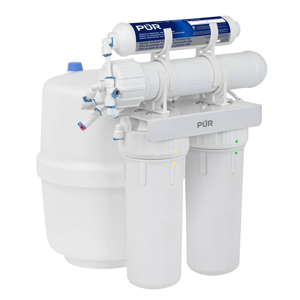 PUR 4-Stage Universal 23.3 GPD Reverse Osmosis Water Filtration System with Faucet PUN4RO