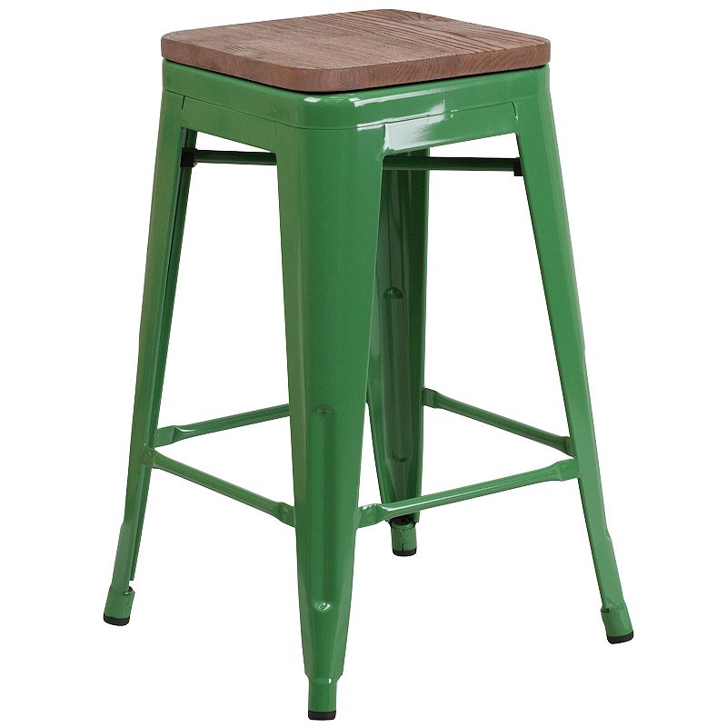 Flash Furniture Backless Mixed Media Counter Stool