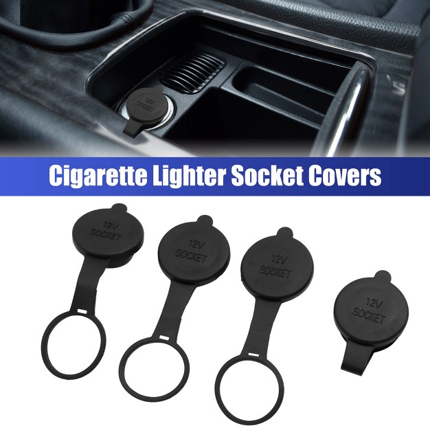 Unique Bargains 12v Universal Waterproof Car Cigarette Lighter Cover 10 Pcs