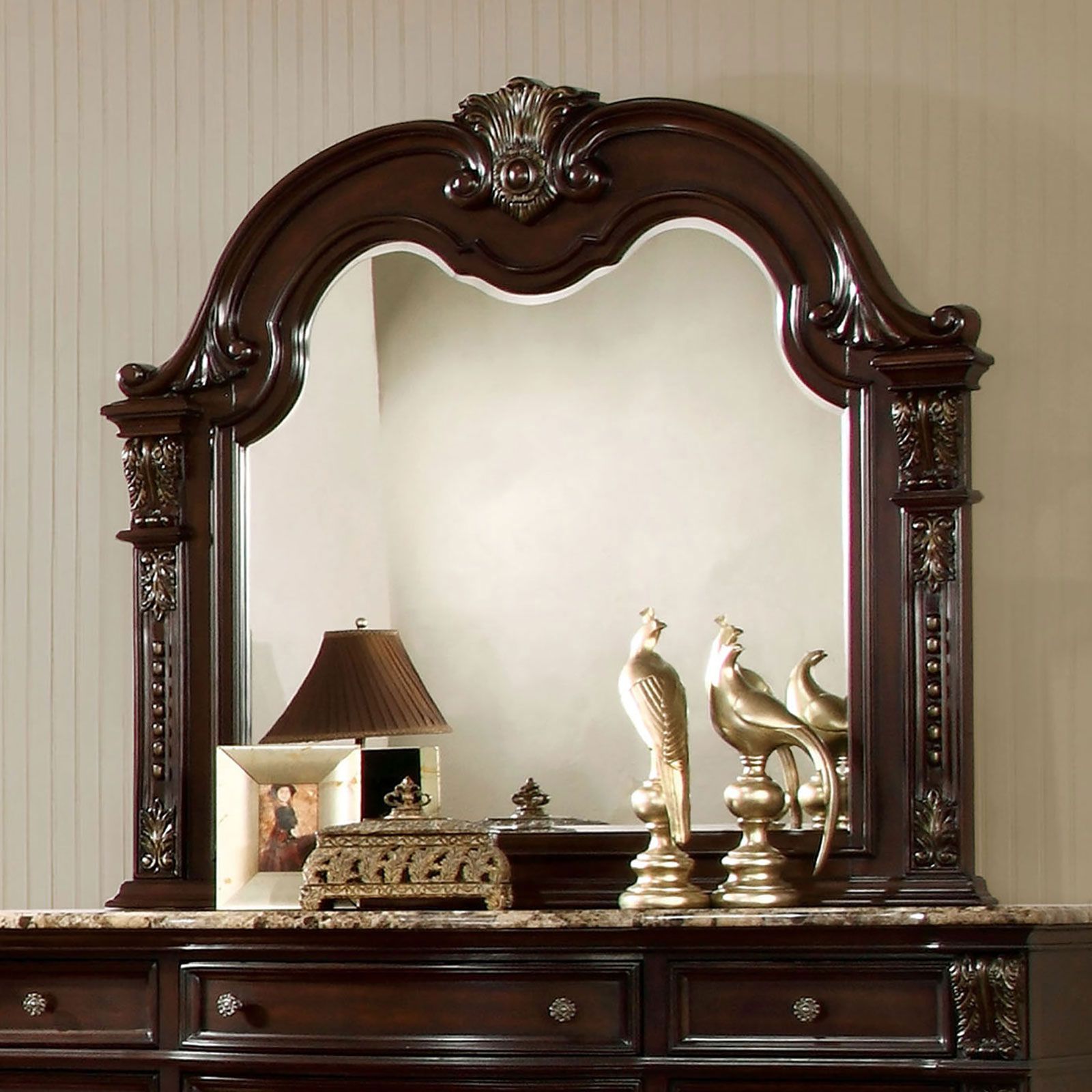 Fromberg Mirror  Brown Cherry