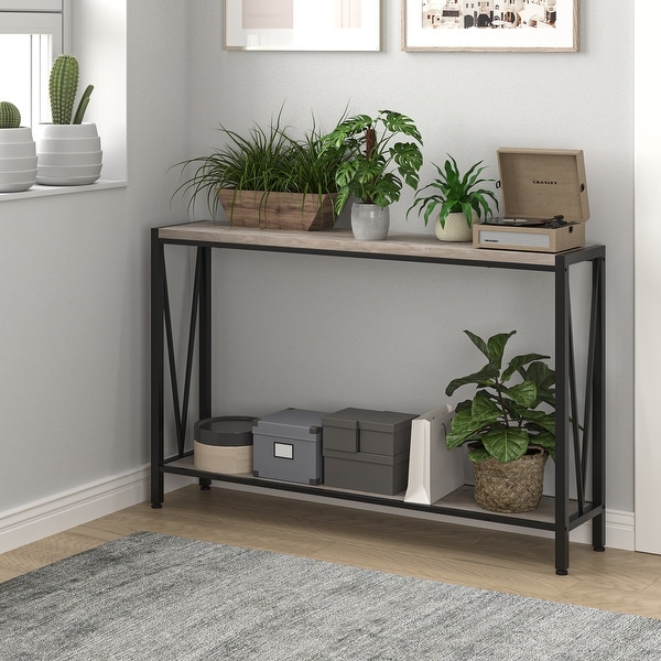 Grey Console Table， 47.2