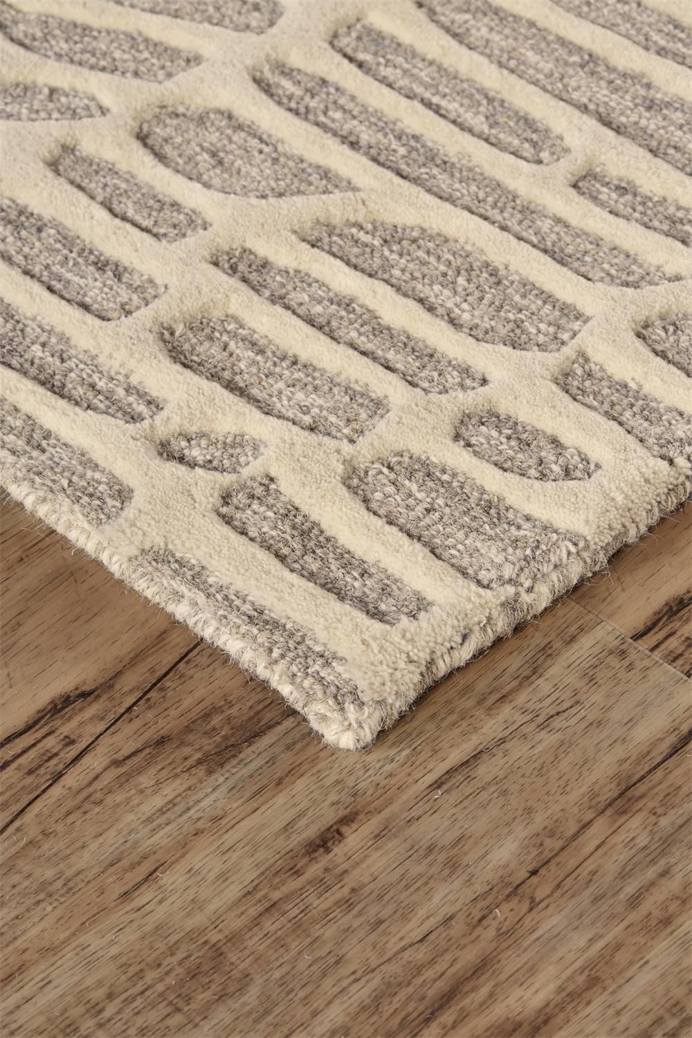 Fadden Hand Tufted Taupe and Beige Rug by BD Fine