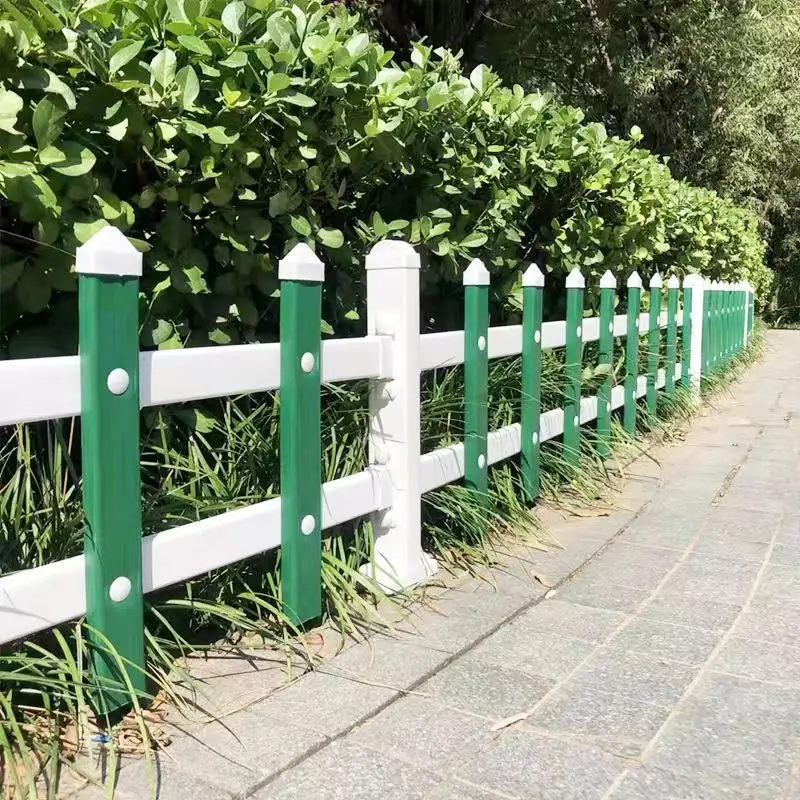 Factory Supply Green Blue Removable Miniature Garden Protecting Fence Parterre Lawn Fence