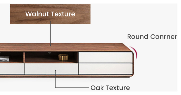 Modern Wood White TV Cabinet  Media Console With 4 Drawers   Transitional   Entertainment Centers And Tv Stands   by Miron Demid LLC  Houzz