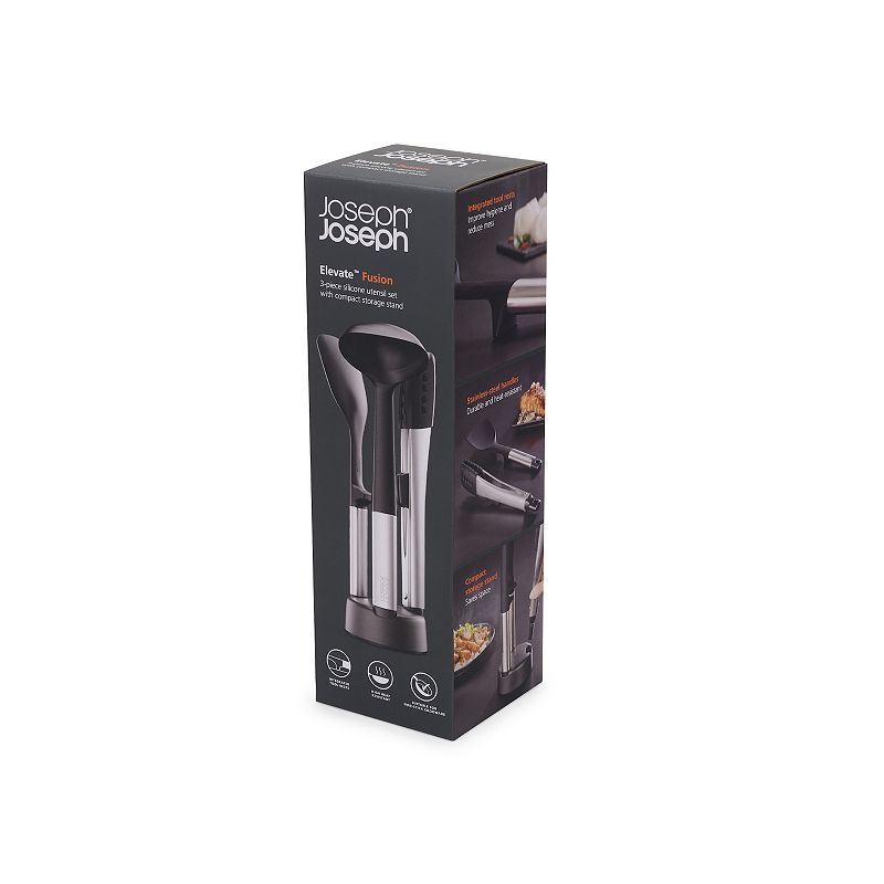 Joseph Joseph Elevate Fusion 3-piece Silicone Utensil Set with Storage Stand