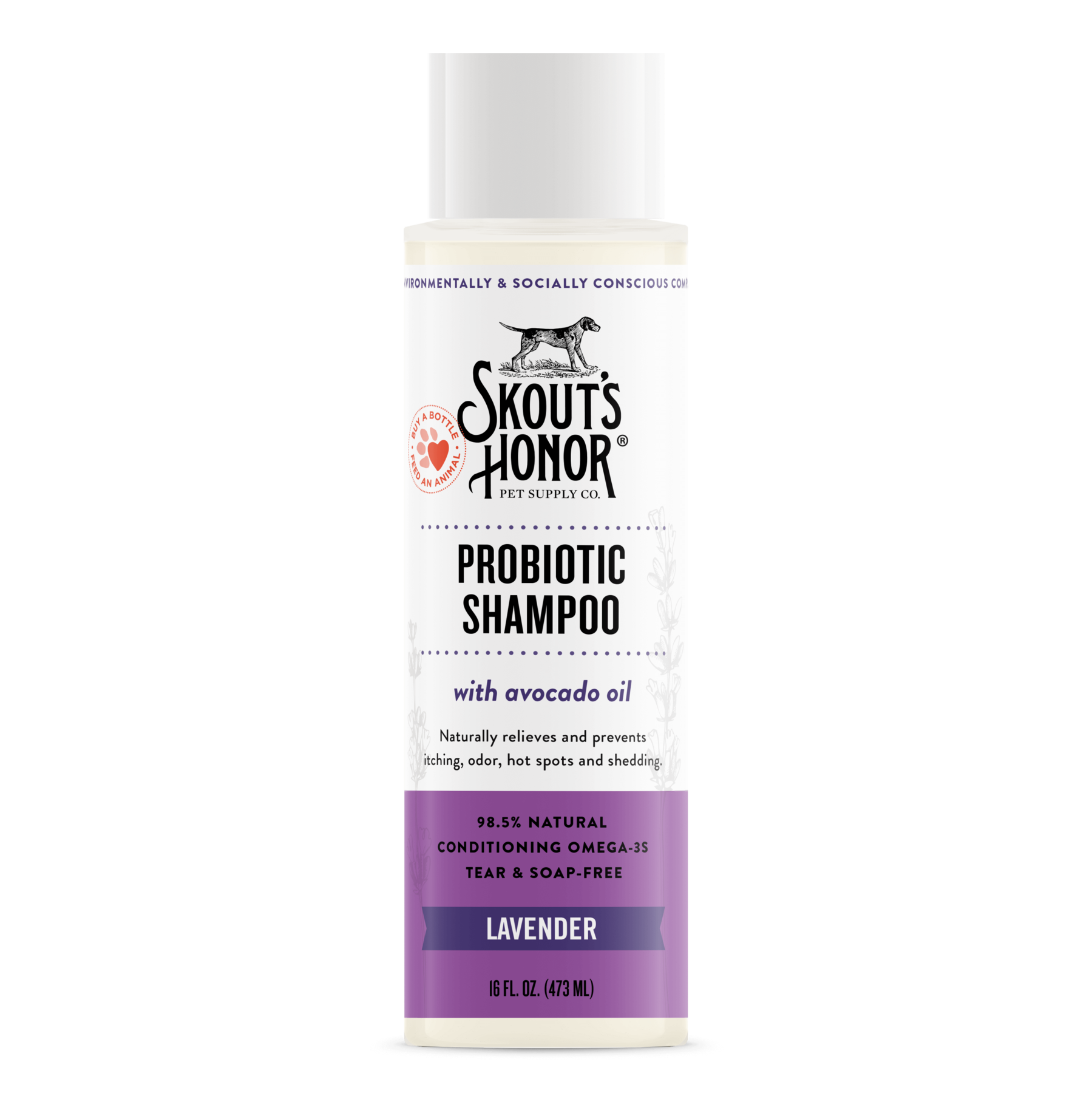 Skouts Honor Probiotic Shampoo Lavender for Dogs  Cats