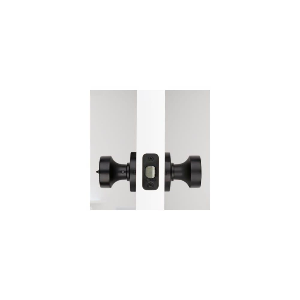 Kwikset Pismo Privacy Door Knob Matte Black Interior Bed and Bath ;