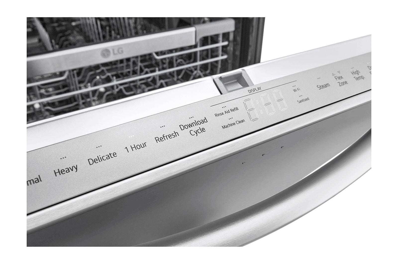 Lg LDTH7972S Smart Wi-Fi Enabled Top Control Dishwasher With 1-Hour Wash & Dry, Quadwash™ Pro, Dynamic Heat Dry & Truesteam®