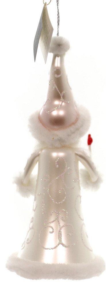 De Carlini SANTA WITH CANDLE Glass Christmas Ornament Italy   Christmas Ornaments   by Story Book Kids Inc  Houzz