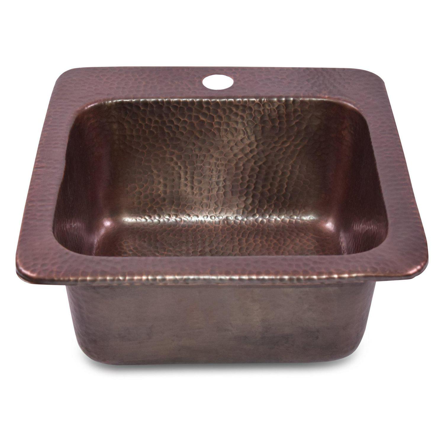 Monarch Abode Pure Copper Hand Hammered Baxter 17095 Bar Sink