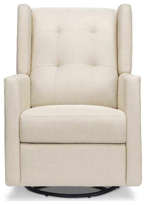 Davinci Maddox Recliner and Swivel Glider in Misty Gray   Transitional   Recliner Chairs   by Homesquare  Houzz