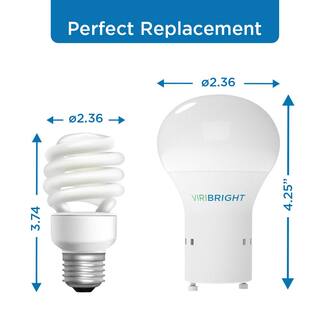 Viribright 60-Watt Equivalent A19 GU24 LED Light Bulb Daylight (6-Pack) 750337-6