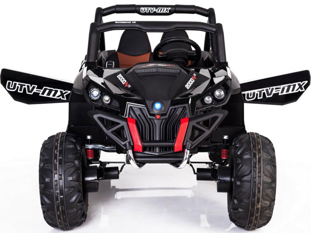 Mini Moto UTV 4x4 12v Kids Battery Powered Truck Black (2.4ghz RC)