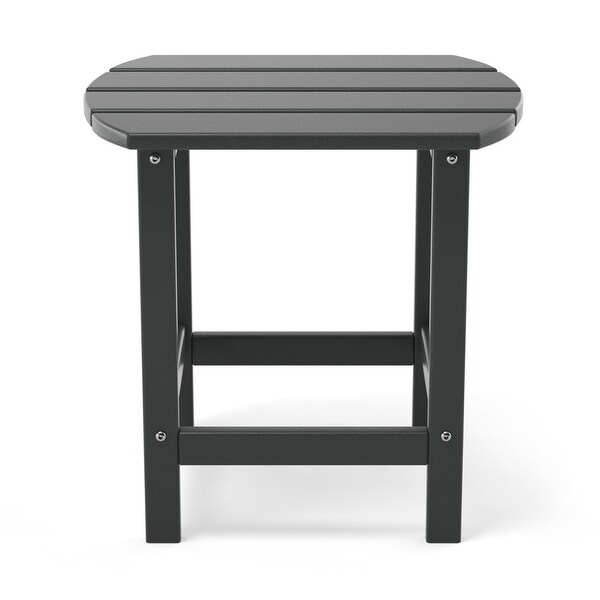 Patio Adirondack Side Table，Outdoor End Tables HDPE AllWeather Resistant