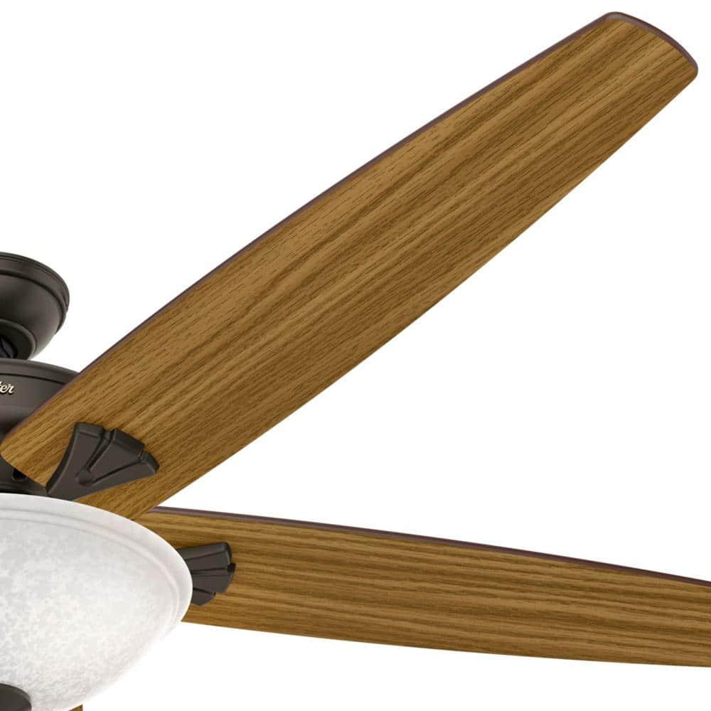 Hunter Stockbridge 70 in LED Indoor New Bronze Ceiling Fan with Light Kit