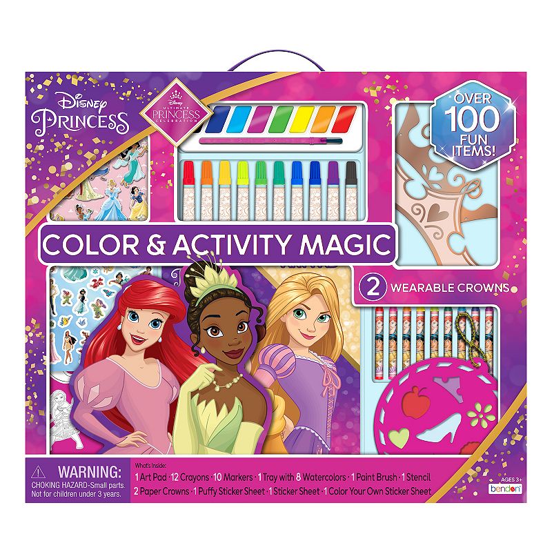 Disney Princess Color and Activity Set with Markers， Paints， and Stickers