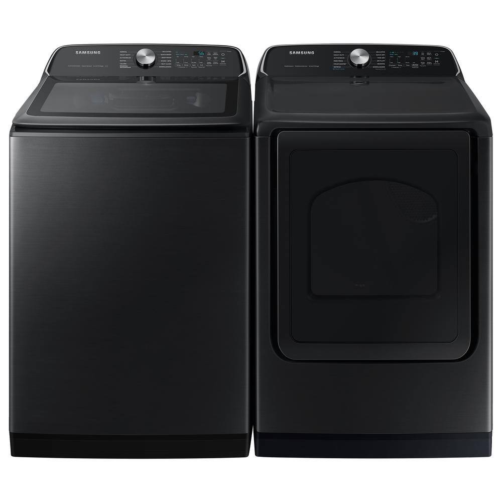  5.5 cu.ft. Extra-Large Capacity Smart Top Load Washer with Super Speed in Brushed Black WA55CG7100AV