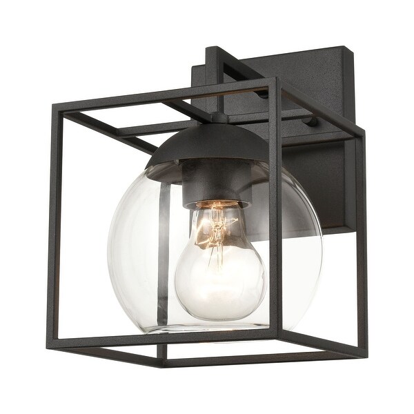 Cubed 1-Light sconce in  Charcoal Shopping - The Best Deals on Outdoor Wall Lanterns | 38346595