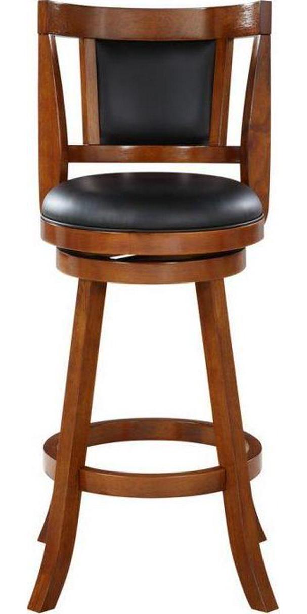 Boraam Avianna 24 Swivel Counter Stool， Walnut Finish