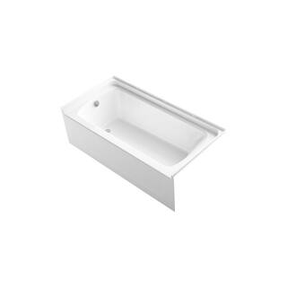 STERLING STORE+ 5 ft. Right-Hand Drain Rectangular Alcove Bathtub with Wall Set and 12-Piece Accessory Set in White 71171720-0-12