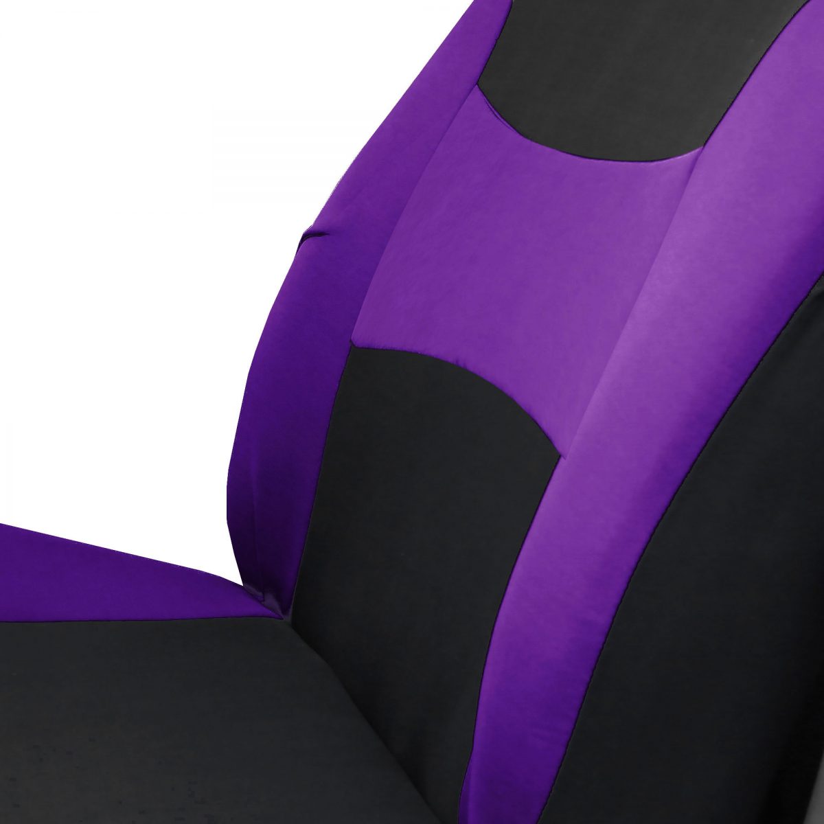 FH Group Light and Breezy AFFB030PRP115CM Purple Flat Cloth Full Set Car Seat Cover with Air Freshener