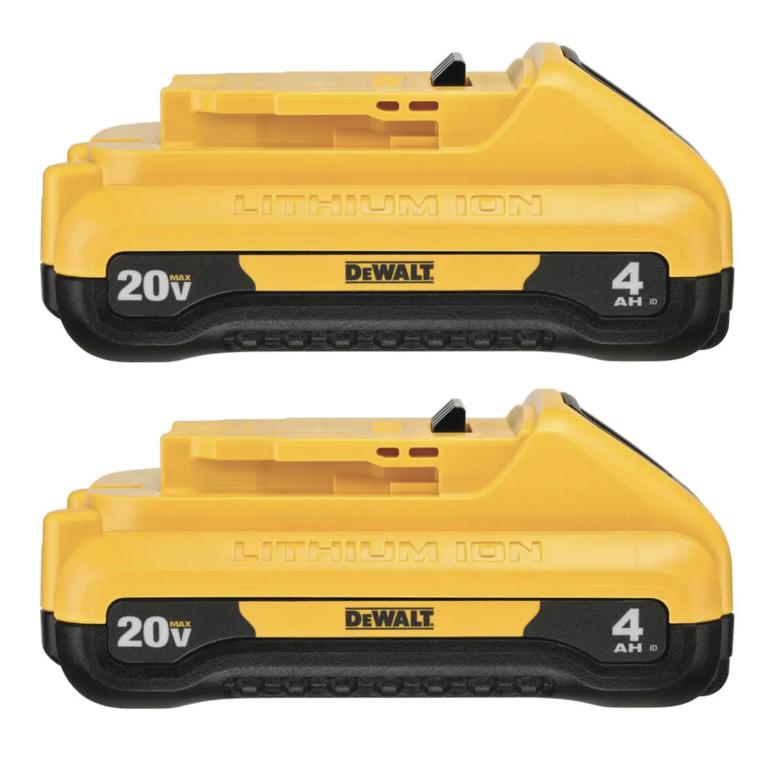 Dewalt 20-Volt Max Compact Lithium-Ion 4.0Ah Battery Pack， 2-Pack (DCB240-2)