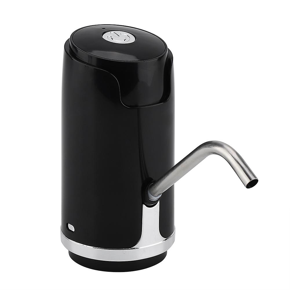 Portable Bottled Water Pump Usb Rechargeable Dispenser For Home Kitchen Office Use (black)