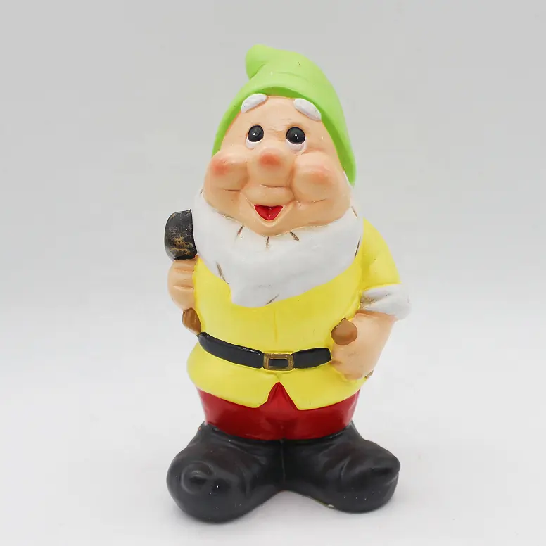 wholesales Custom Cute Gnome Set Dolls seven dwarfs glazed Ornament for home garden decoration