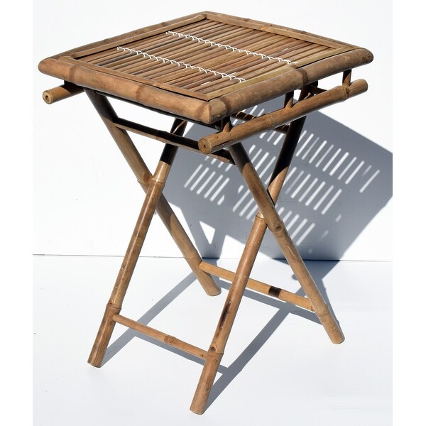 Handmade Bamboo Folding Short Table (Vietnam)