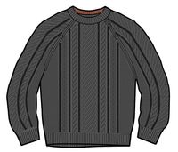 Sandbar Cable Knitted Jumper - Charcoal