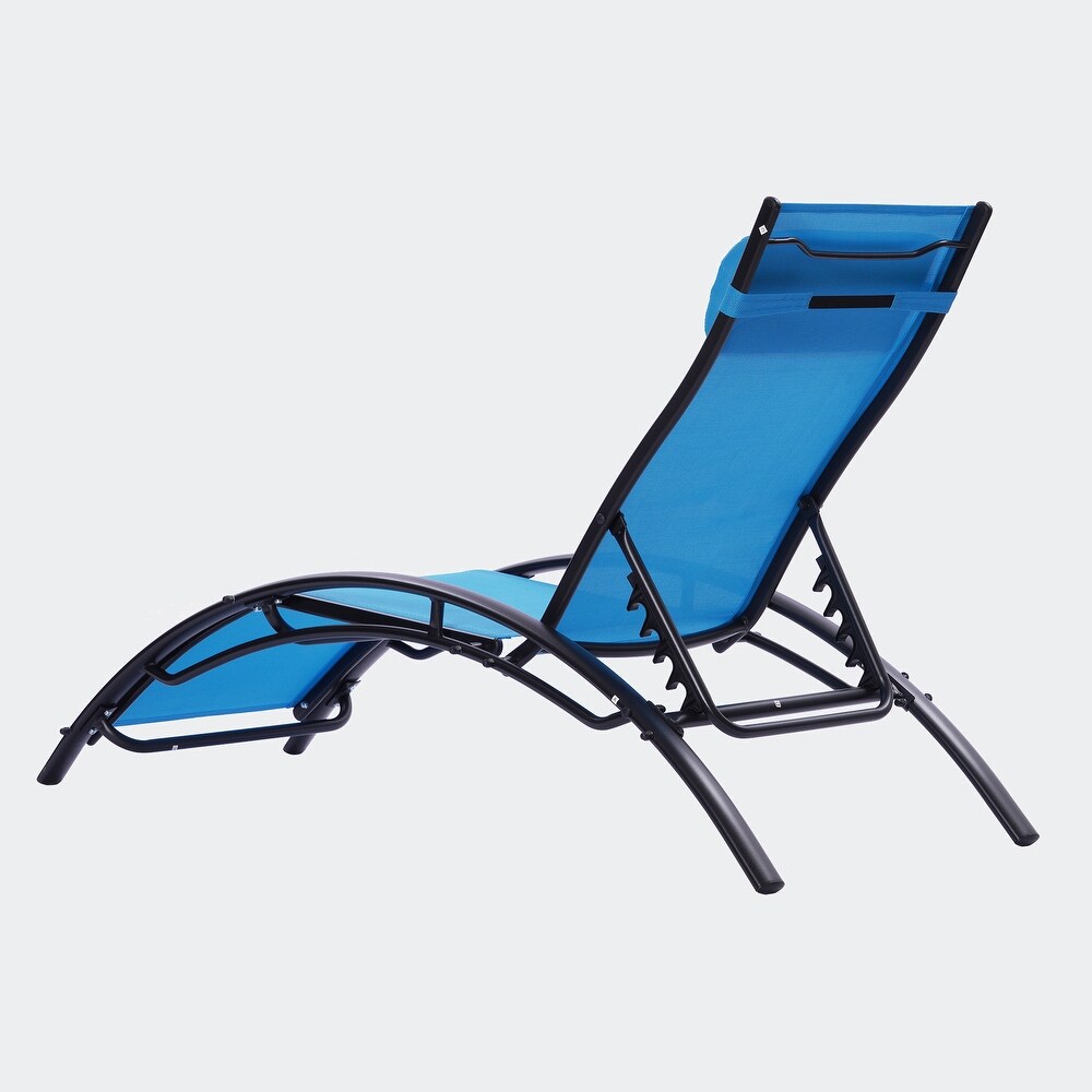 2 PCS Set Outdoor Lounge Chair