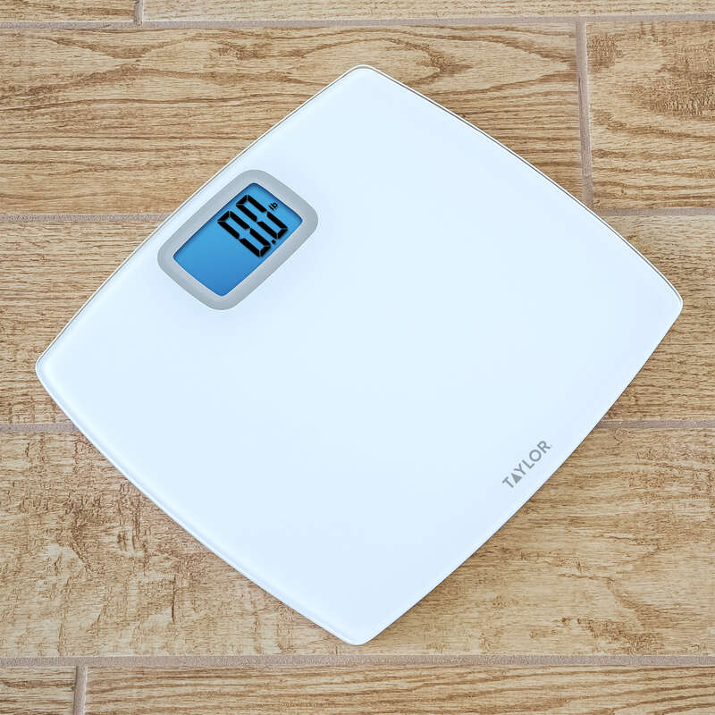 Taylor 440 lb Digital Bathroom Scale White