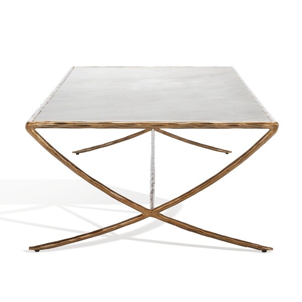 SAFAVIEH Couture Debbie Rectangle Metal Coffee Table - 48 in. W x 28 in. D x 15 in. H