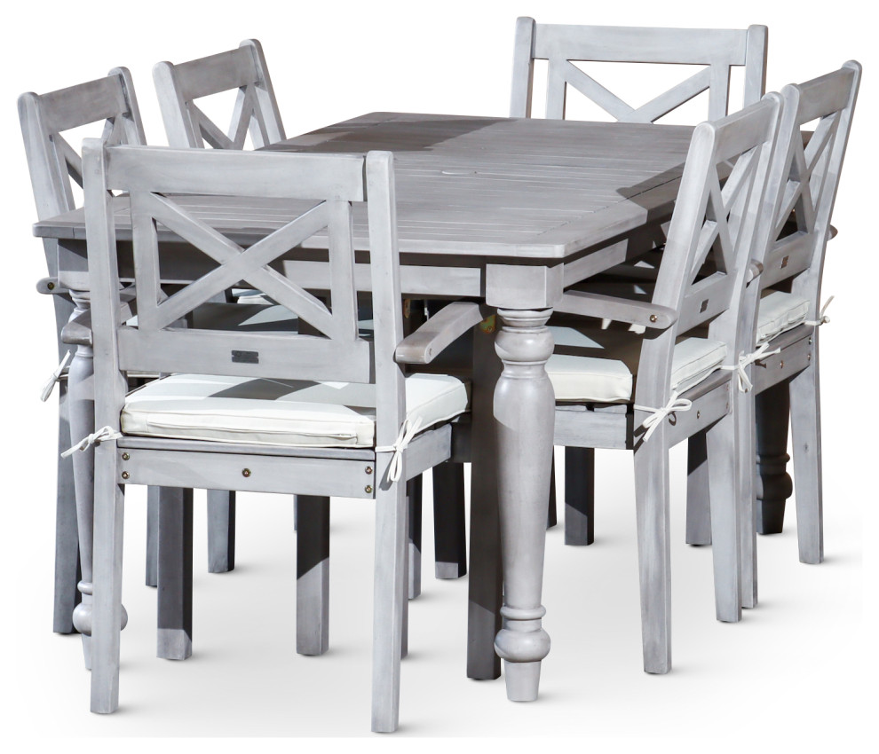 DTY Outdoor Living Castlewood Canyon Dining Set   French Country   Outdoor Dining Sets   by DTYStore  Houzz