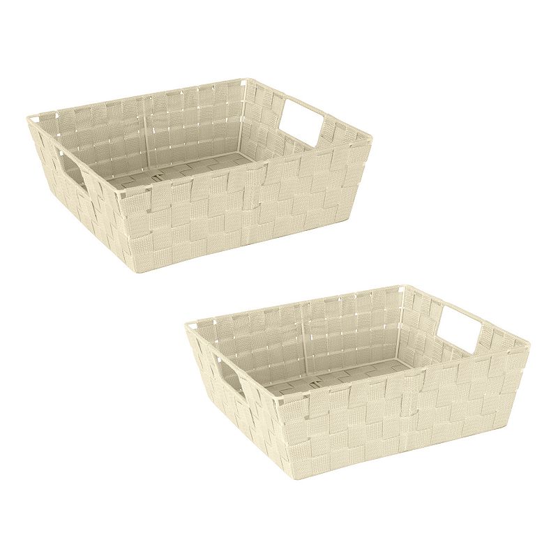 Simplify 2-Pack Storage Shelf Tote