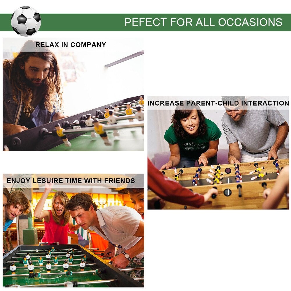 Costway 27'' Foosball Table Competition Game Room Soccer football   27'' x 15'' x 9''