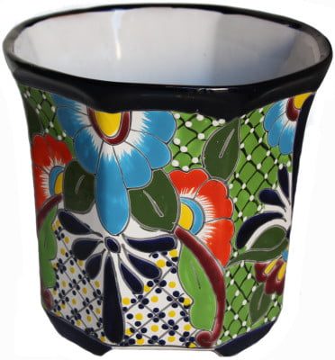 Sevina Mexican Colors Talavera Ceramic Garden Pot