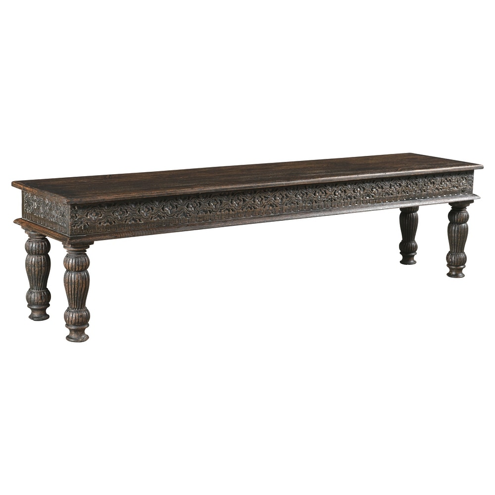 Milton Carved Dining Bench