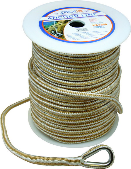 Sea Dog 302110100G/W 1 Double Nylon Anchor LINE 3/...