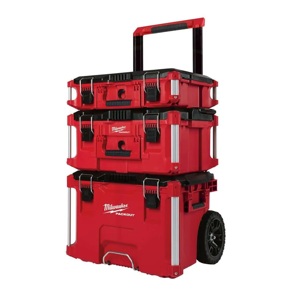 Milwaukee PACKOUT 22 in. Rolling Tool Box, 22 in. Large Tool Box and 22 in. Medium Tool Box 8426-8425-8424