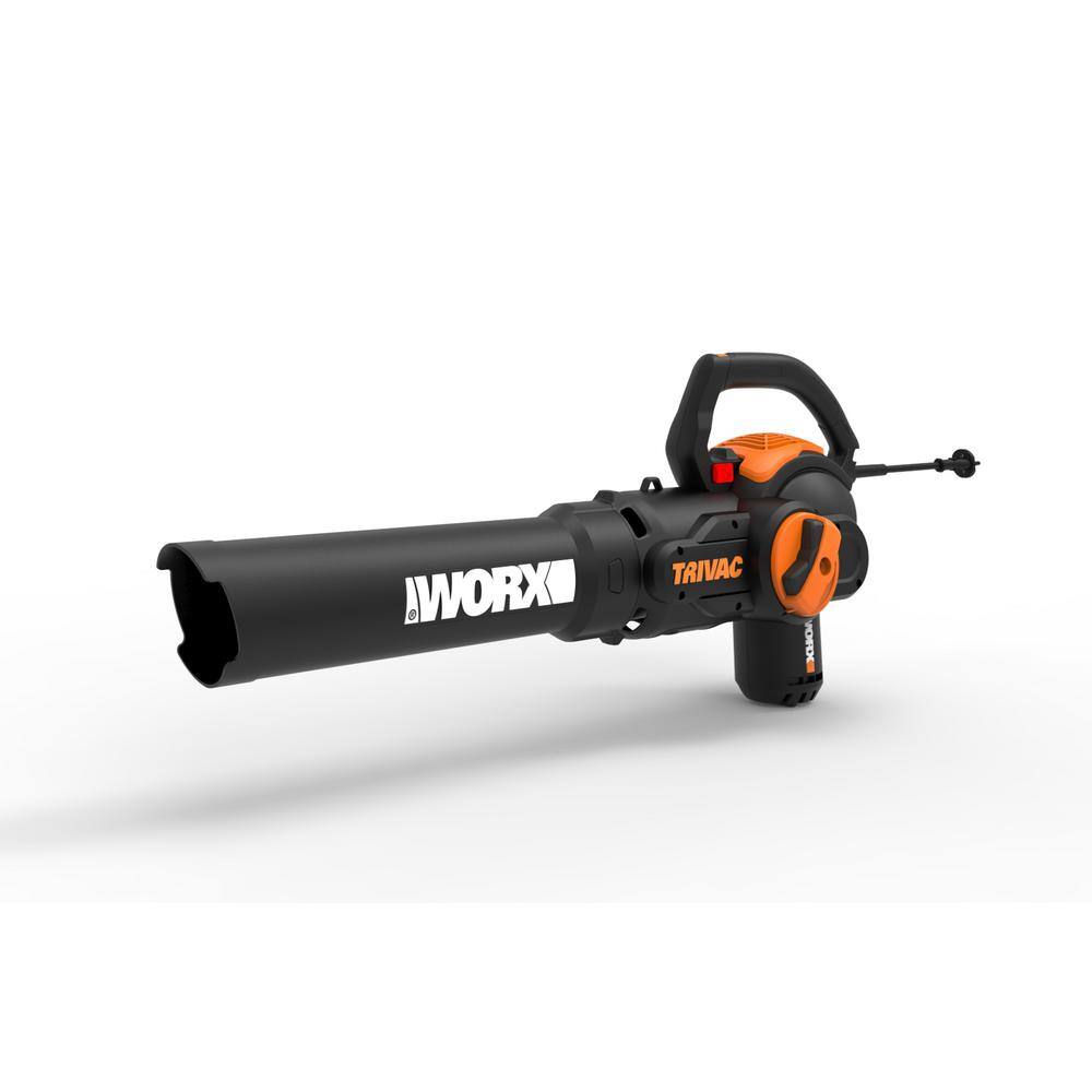 Worx WG522 70 MPH 600 CFM 12 Amp Electric Leaf Blower Mulcher and Vacuum